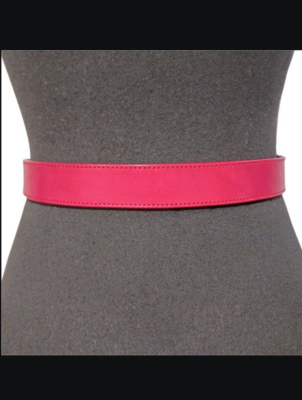 Vintage Brighton 1991 Red Leather Belt - Picture 3 of 9